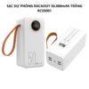 Sạc dự phòng RACADOY 50.000mAh Trắng RCS5001